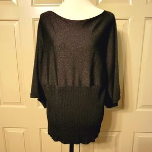 *FINAL PRICE *87th & Madison ladies plus size black  sparkle tunic.